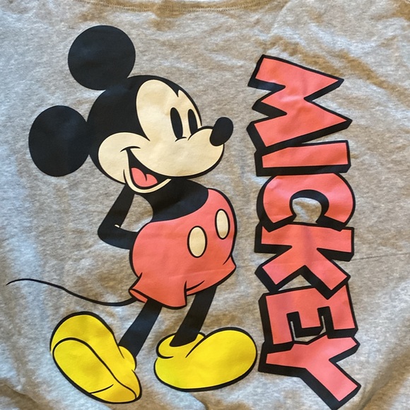 NWOT Micky Mouse crop dropped shoulder slouch sweatshirt - Picture 2 of 3